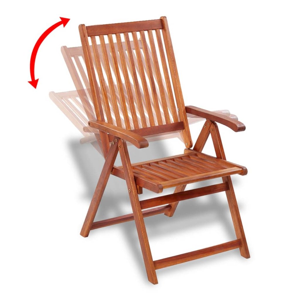 Dining Chair Set of 2 Natural Brown Solid Acacia wood Standard. Picture 4