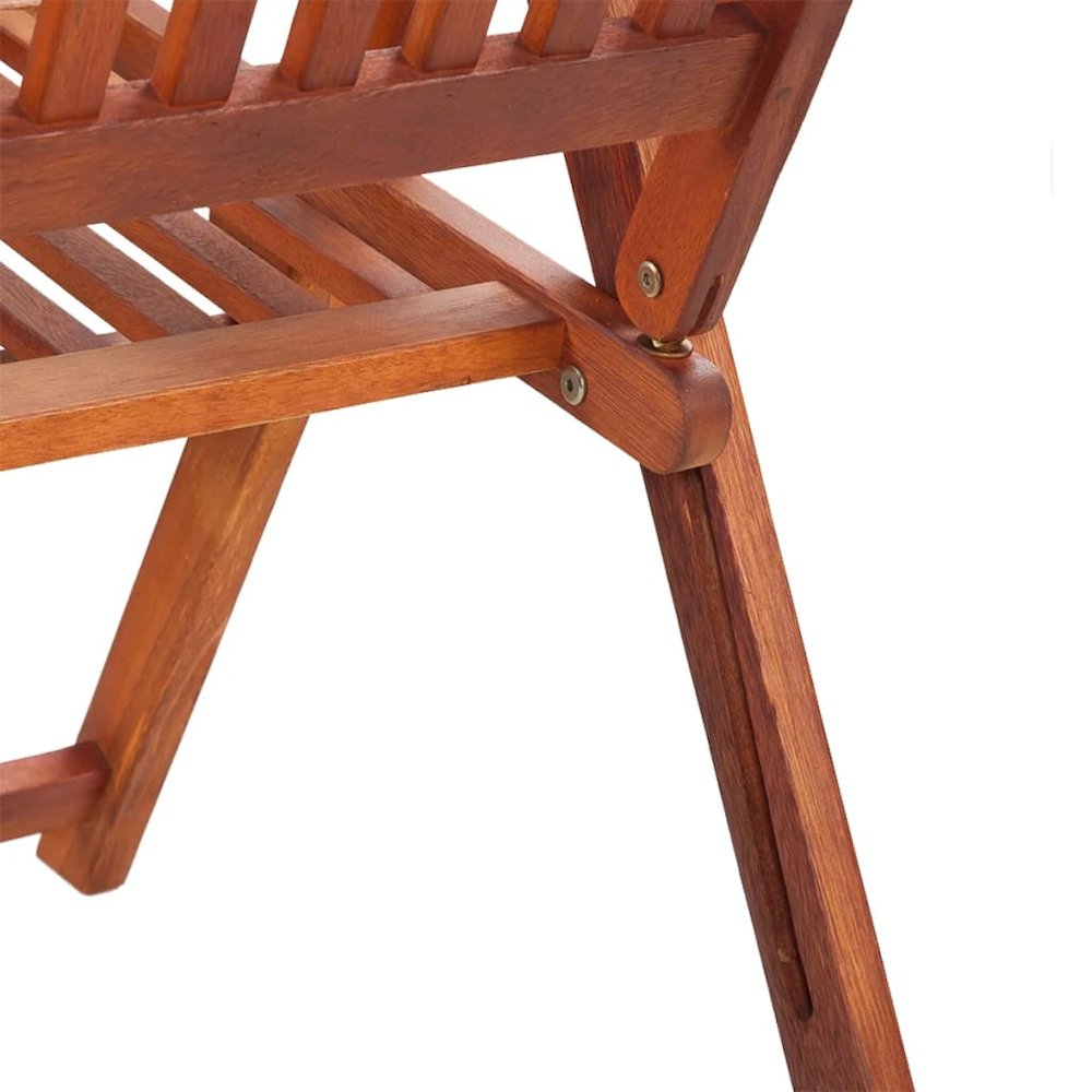 Dining Chair Set of 2 Natural Brown Solid Acacia wood Standard. Picture 6