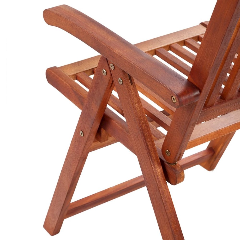 Dining Chair Set of 2 Natural Brown Solid Acacia wood Standard. Picture 7