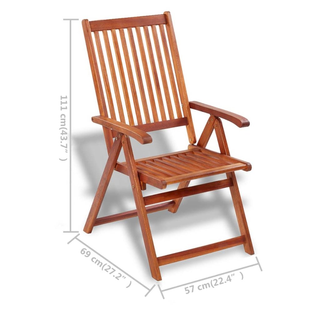 Dining Chair Set of 2 Natural Brown Solid Acacia wood Standard. Picture 9
