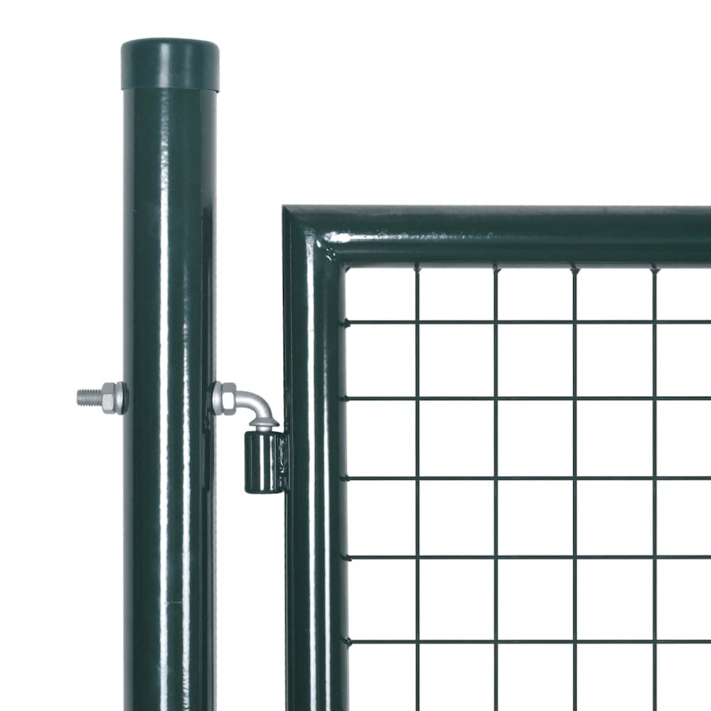 Double Door Fence Gate Powder-Coated Steel. Picture 3