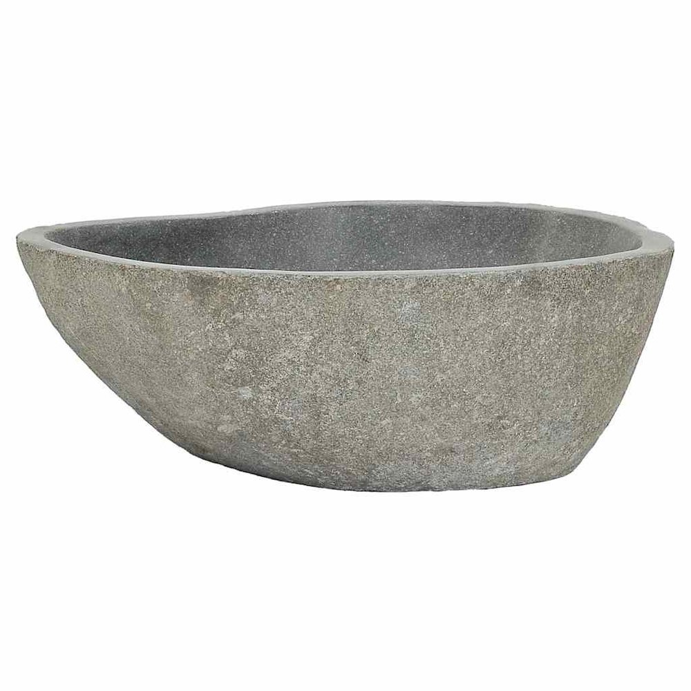 vidaXL Basin River Stone Oval 14.9"-17.7", 242667. Picture 6