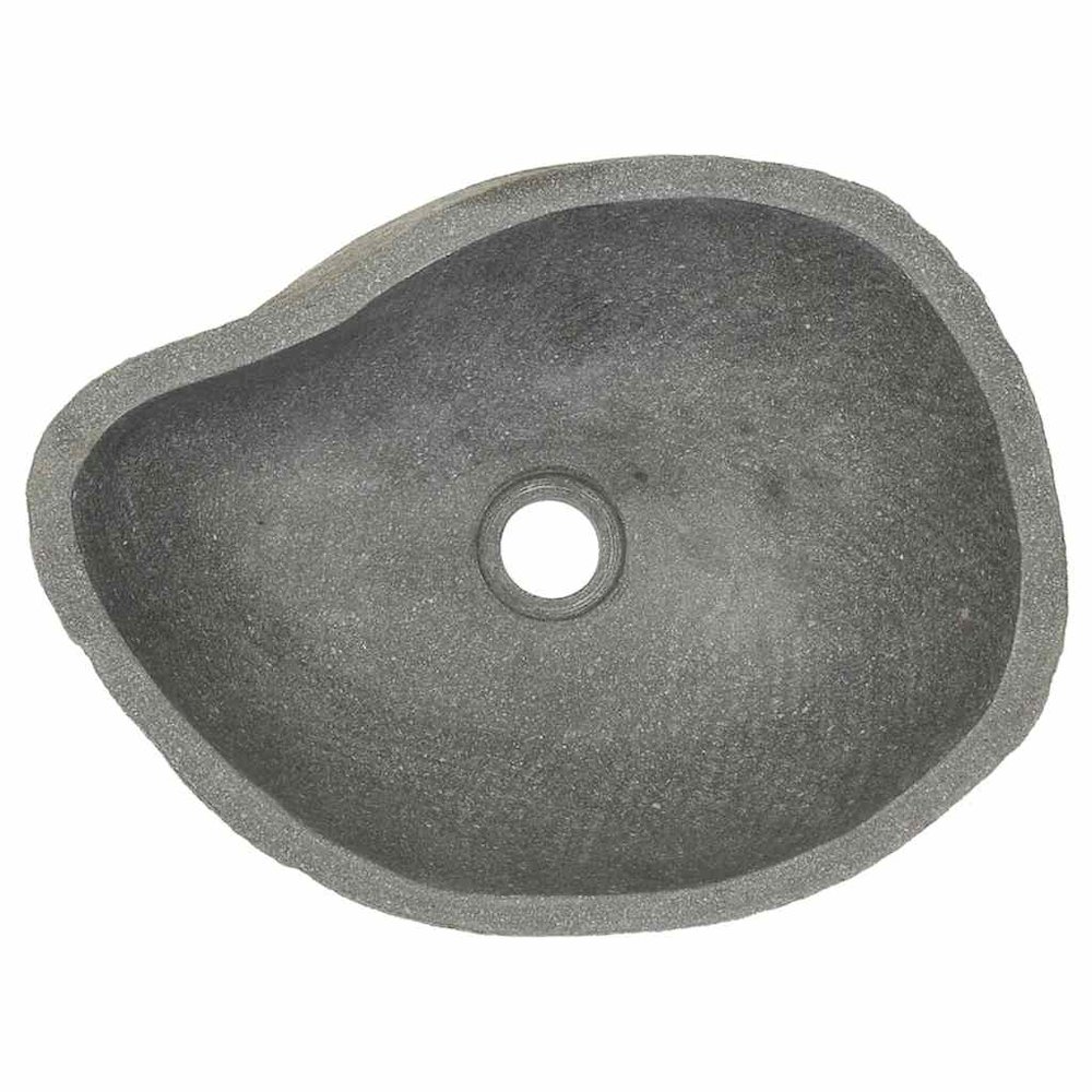 vidaXL Basin River Stone Oval 14.9"-17.7", 242667. Picture 8