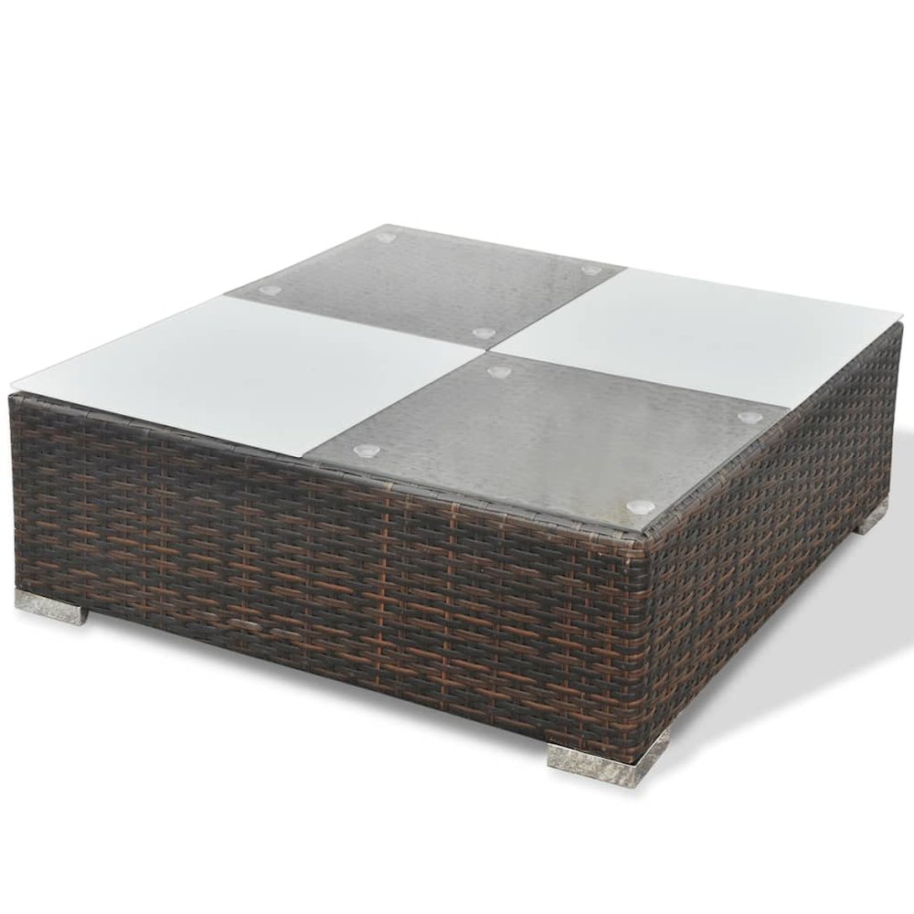 Lounge Set Brown Powder-coated steel Medium Modular. Picture 12