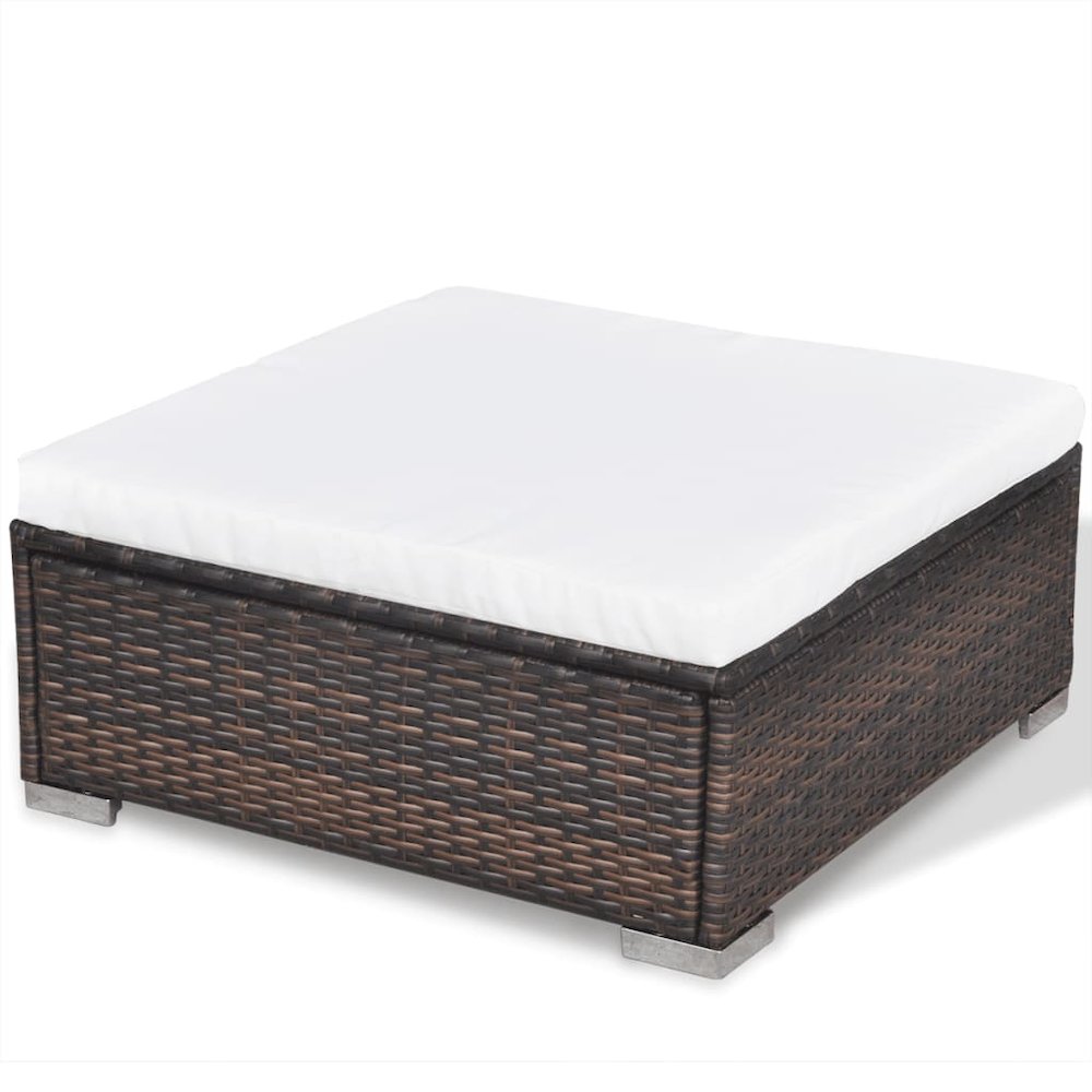 Lounge Set Brown Powder-coated steel Medium Modular. Picture 11