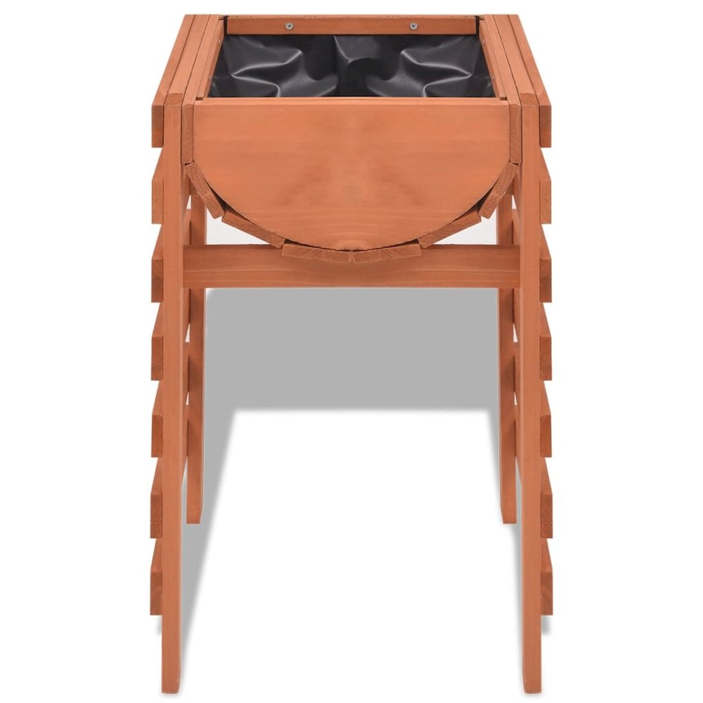 Planter Beige Solid Chinese Fir Wood Medium Planters Planter. Picture 4