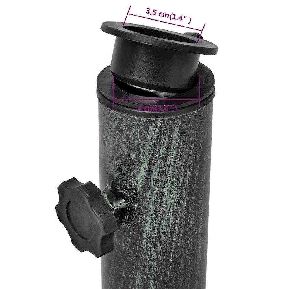 Umbrella Stand Black and green Cast iron Standard. Picture 10