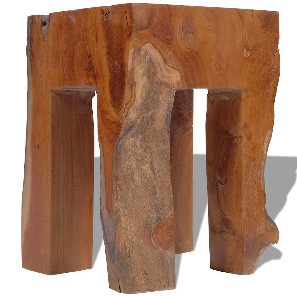 Stool Brown Solid teak wood Classic/Traditional Stool Square. Picture 10