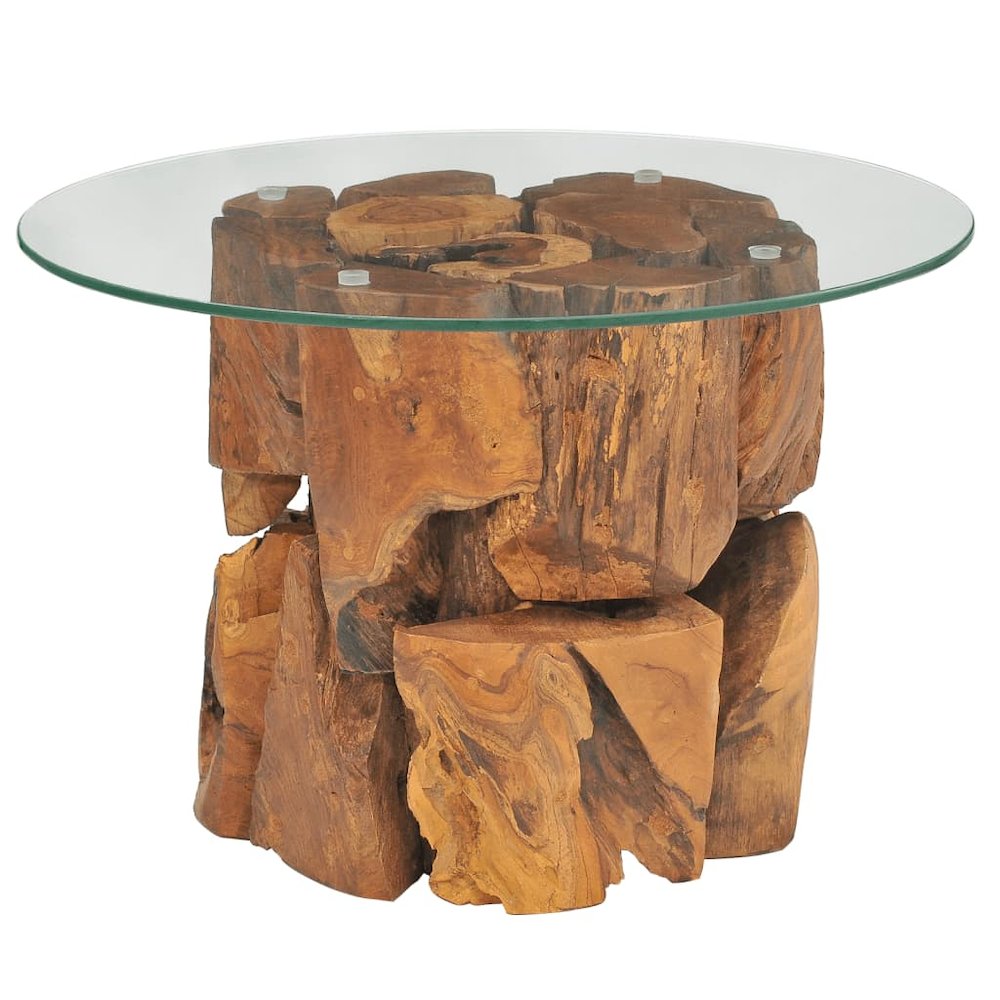 Coffee Table Brown Solid teak driftwood Medium Coffee Table. Picture 1