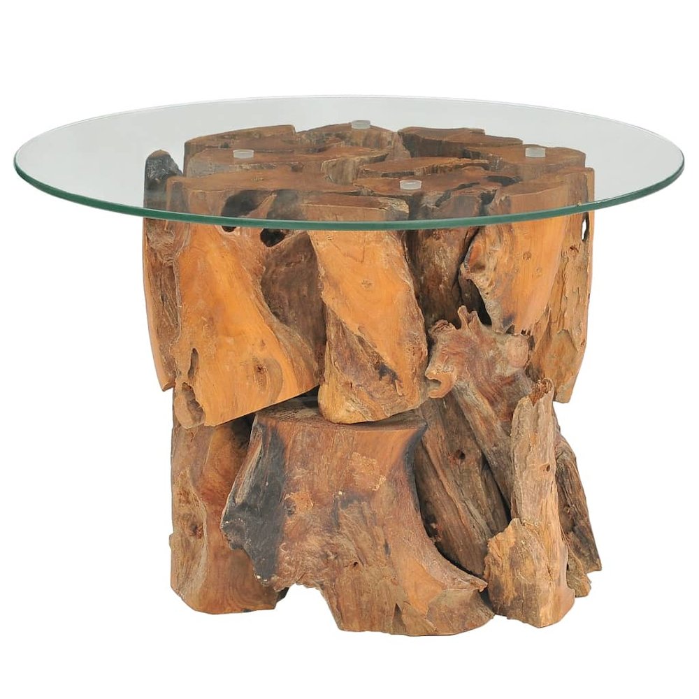 Coffee Table Brown Solid teak driftwood Medium Coffee Table. Picture 2