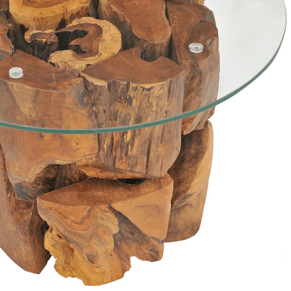 Coffee Table Brown Solid teak driftwood Medium Coffee Table. Picture 5
