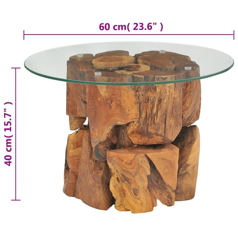 Coffee Table Brown Solid teak driftwood Medium Coffee Table. Picture 7