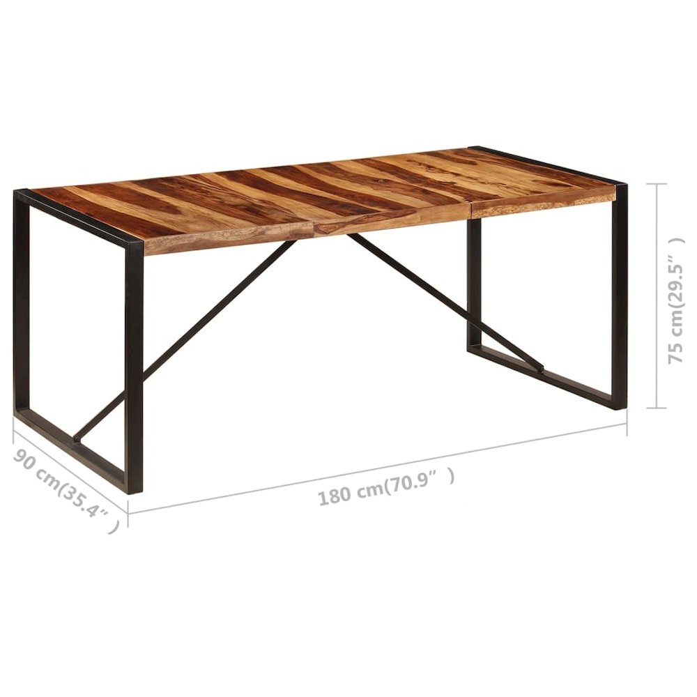 Dining Table Brown and black. Picture 6