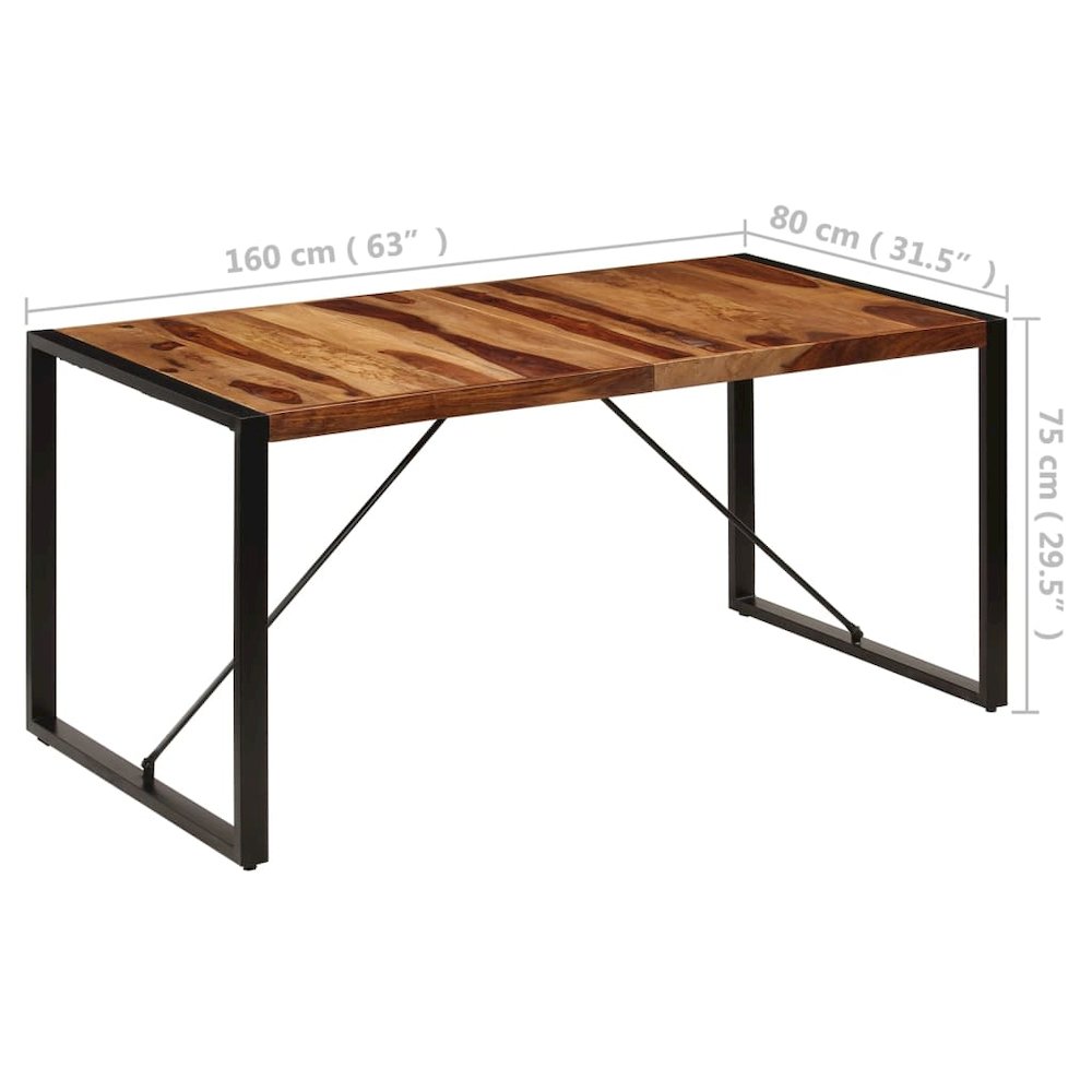 Dining Table Brown and black. Picture 8