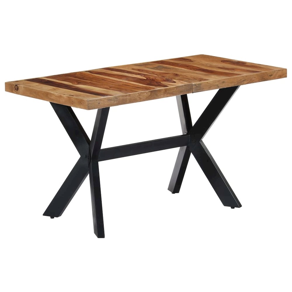 Dining Table Natural wood and black. Picture 1