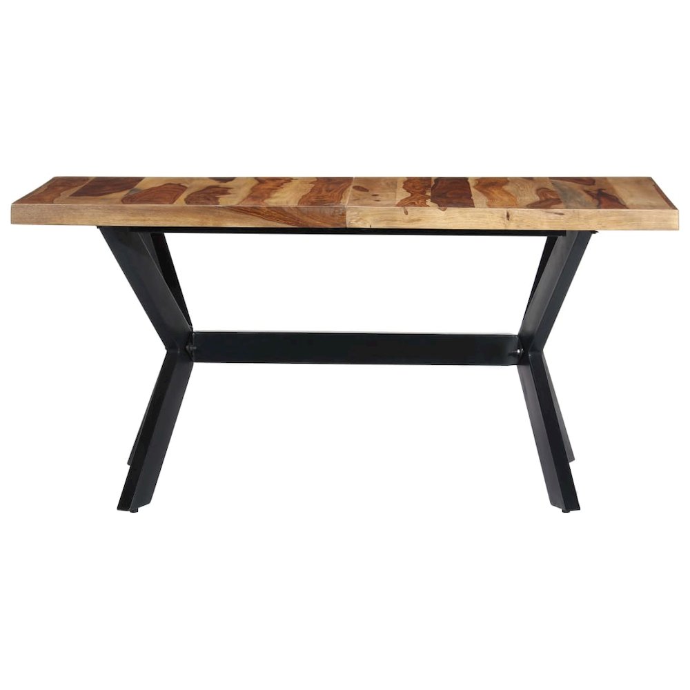 Dining Table Natural wood and black. Picture 2