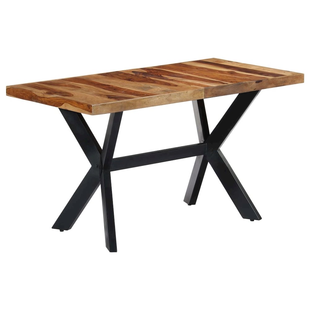 Dining Table Natural wood and black. Picture 11