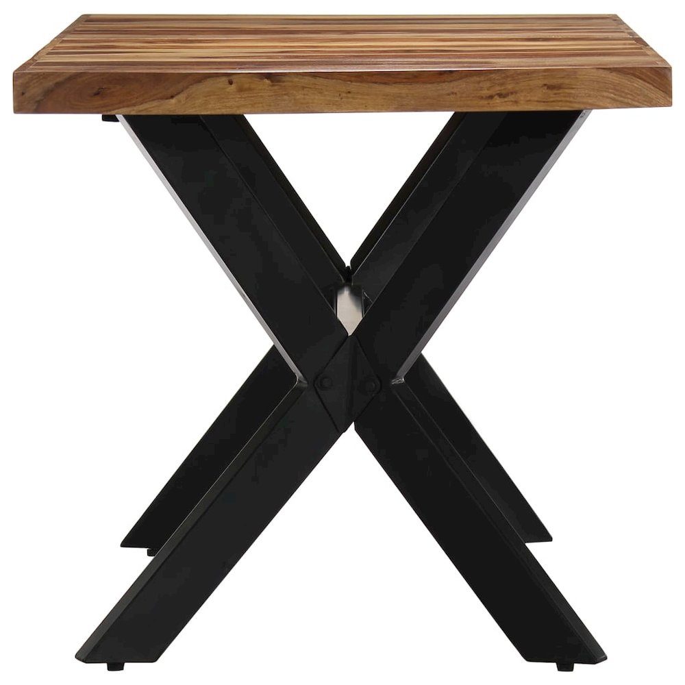 Dining Table Natural wood and black. Picture 3