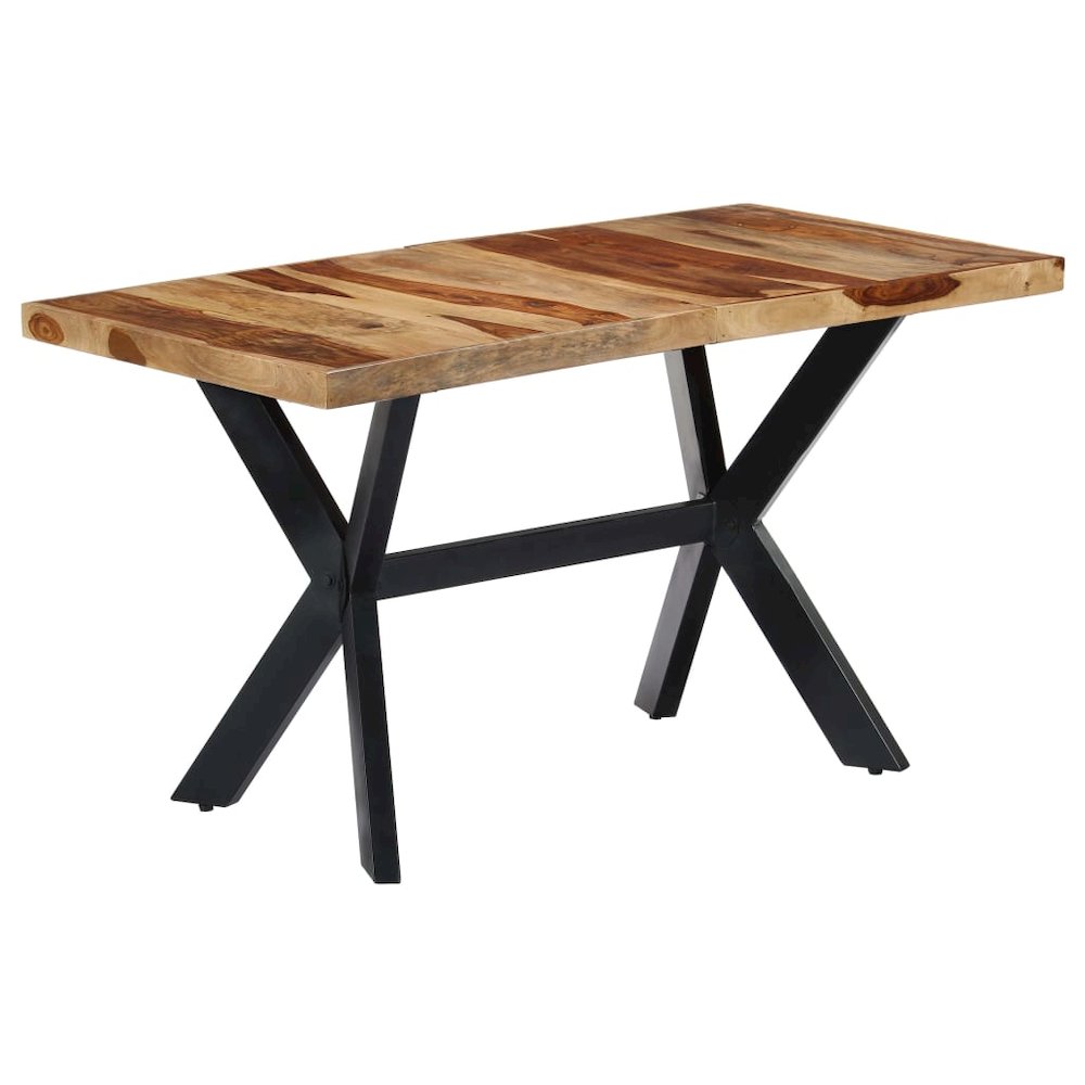 Dining Table Natural wood and black. Picture 8