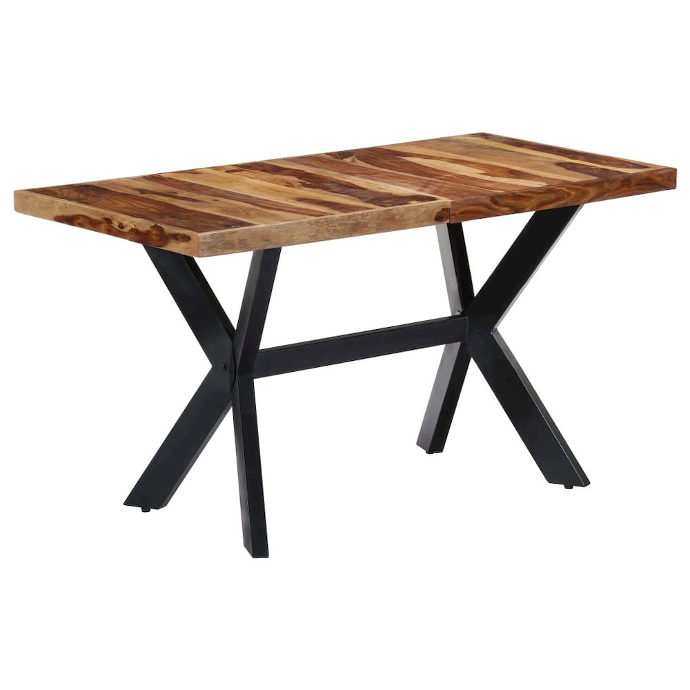 Dining Table Natural wood and black. Picture 10