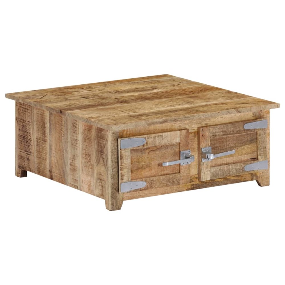 Coffee Table Natural Mango Wood Solid Mango Wood Compact. Picture 1