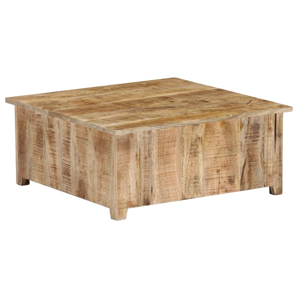 Coffee Table Natural Mango Wood Solid Mango Wood Compact. Picture 3