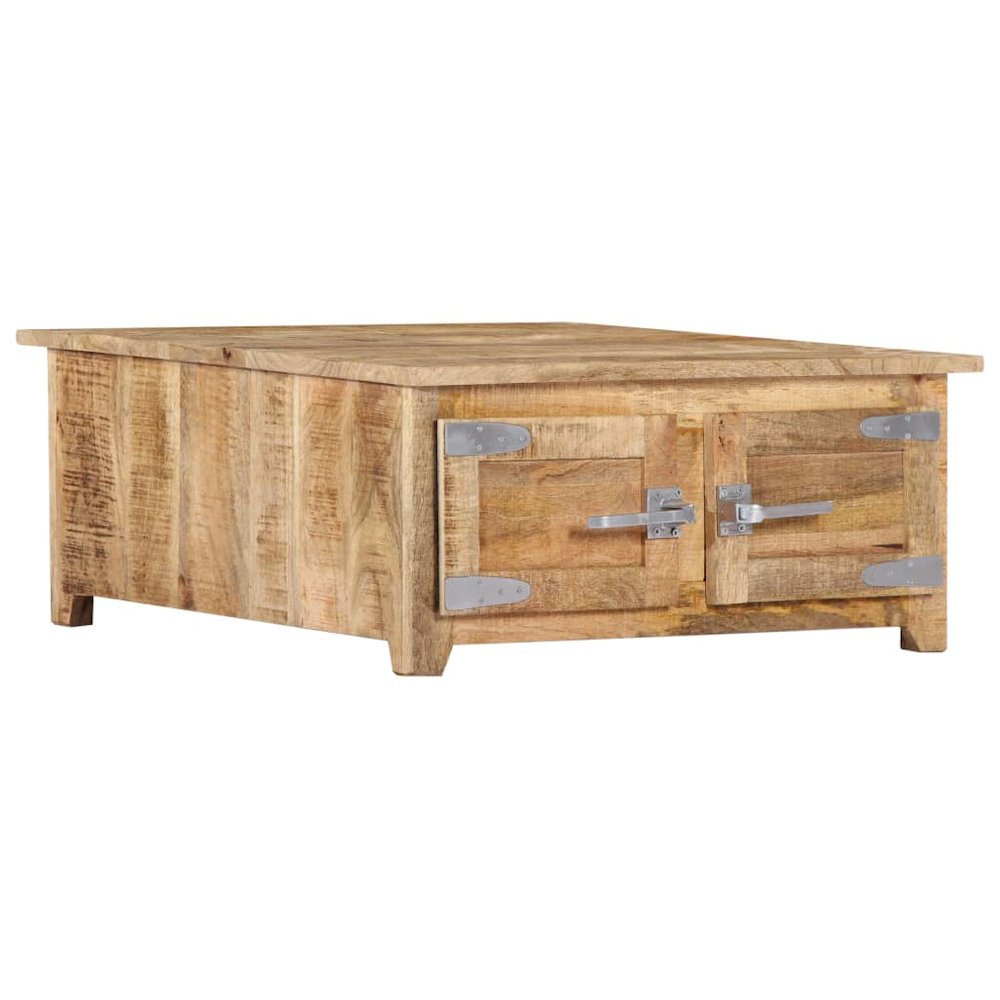 Coffee Table Natural Mango Wood Solid Mango Wood Compact. Picture 4