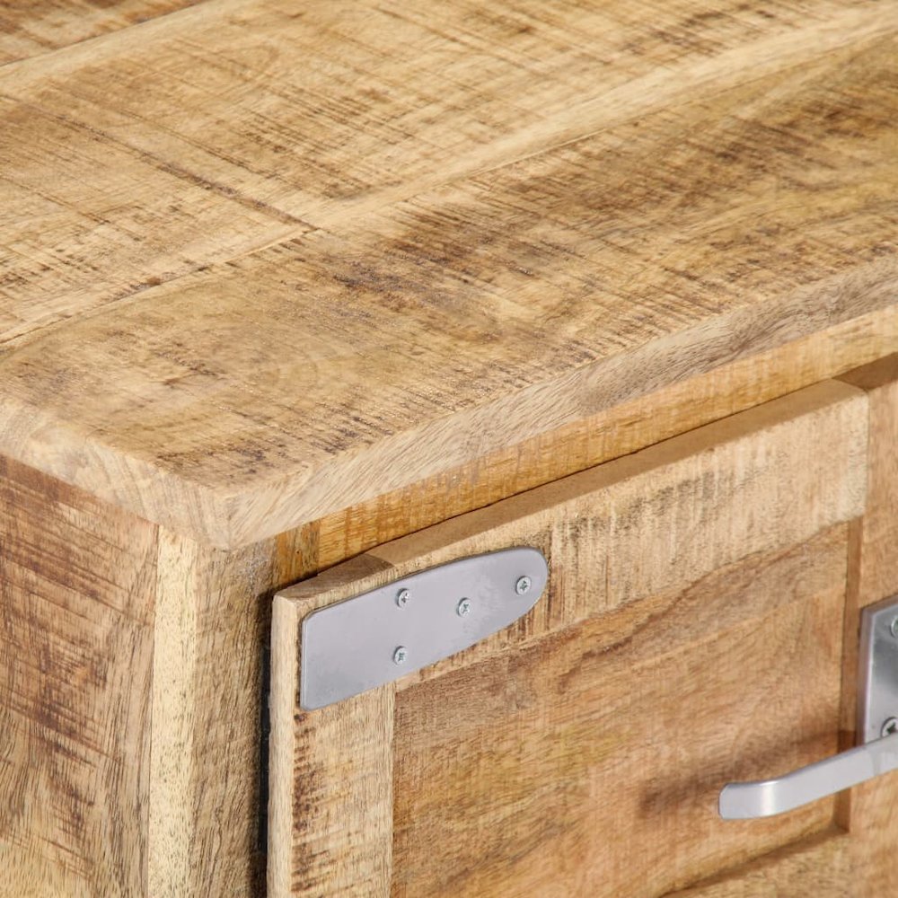 Coffee Table Natural Mango Wood Solid Mango Wood Compact. Picture 7
