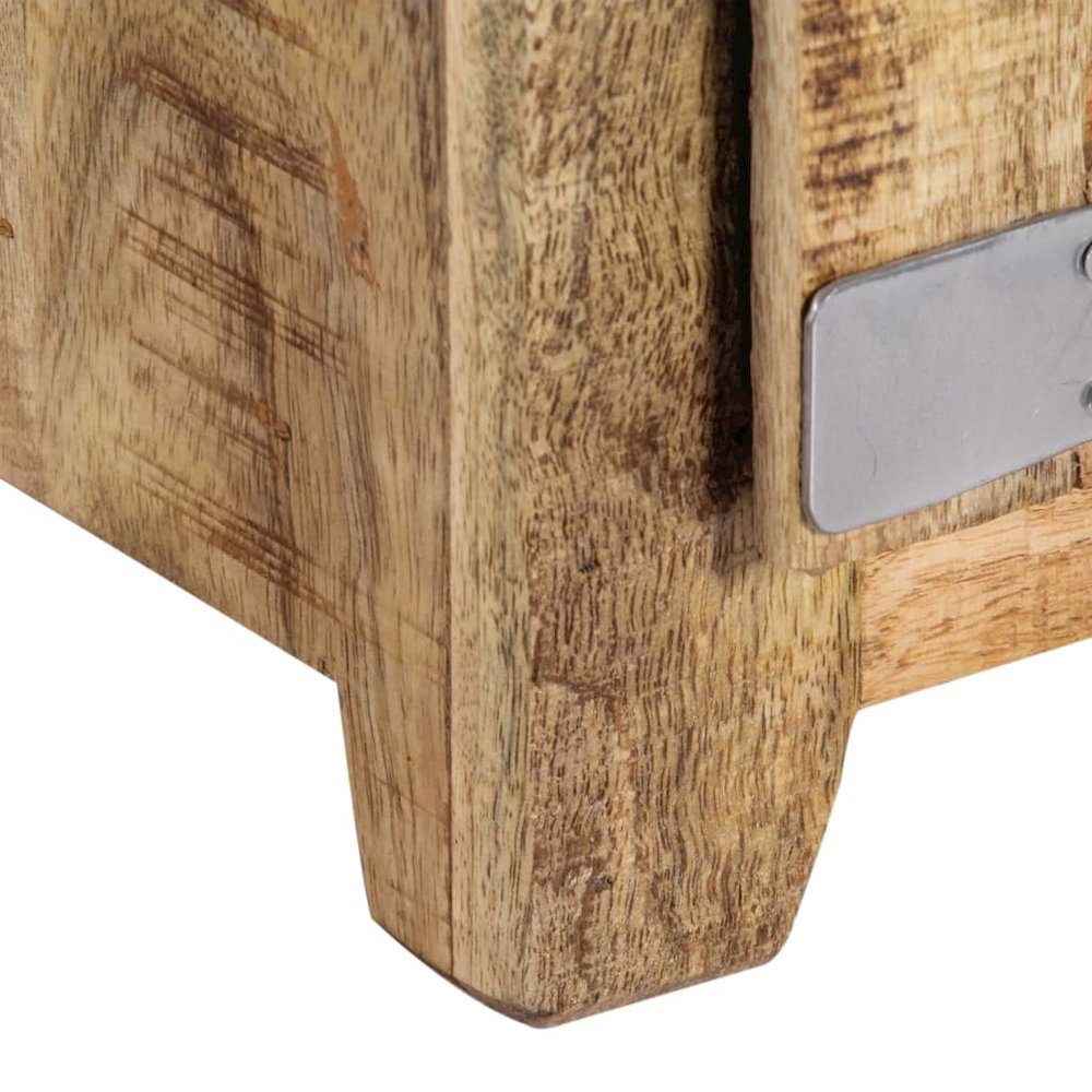 Coffee Table Natural Mango Wood Solid Mango Wood Compact. Picture 10