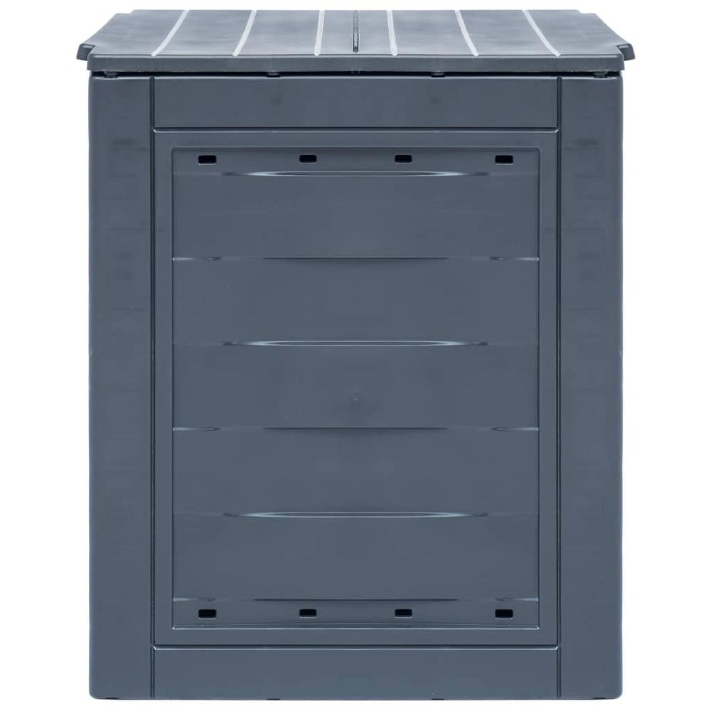Garden Composter Grey Plastic Medium Lightweight Composter. Picture 4