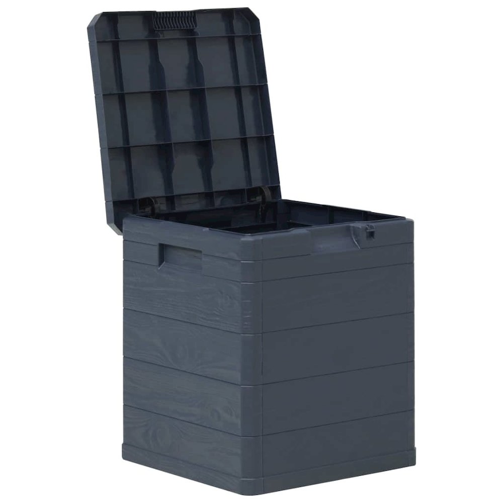 Storage Box Anthracite Plastic (with wood effect) Compact. Picture 4
