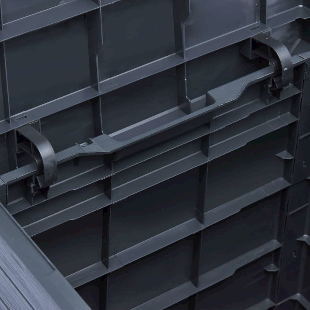 Storage Box Anthracite Plastic (with wood effect) Compact. Picture 5