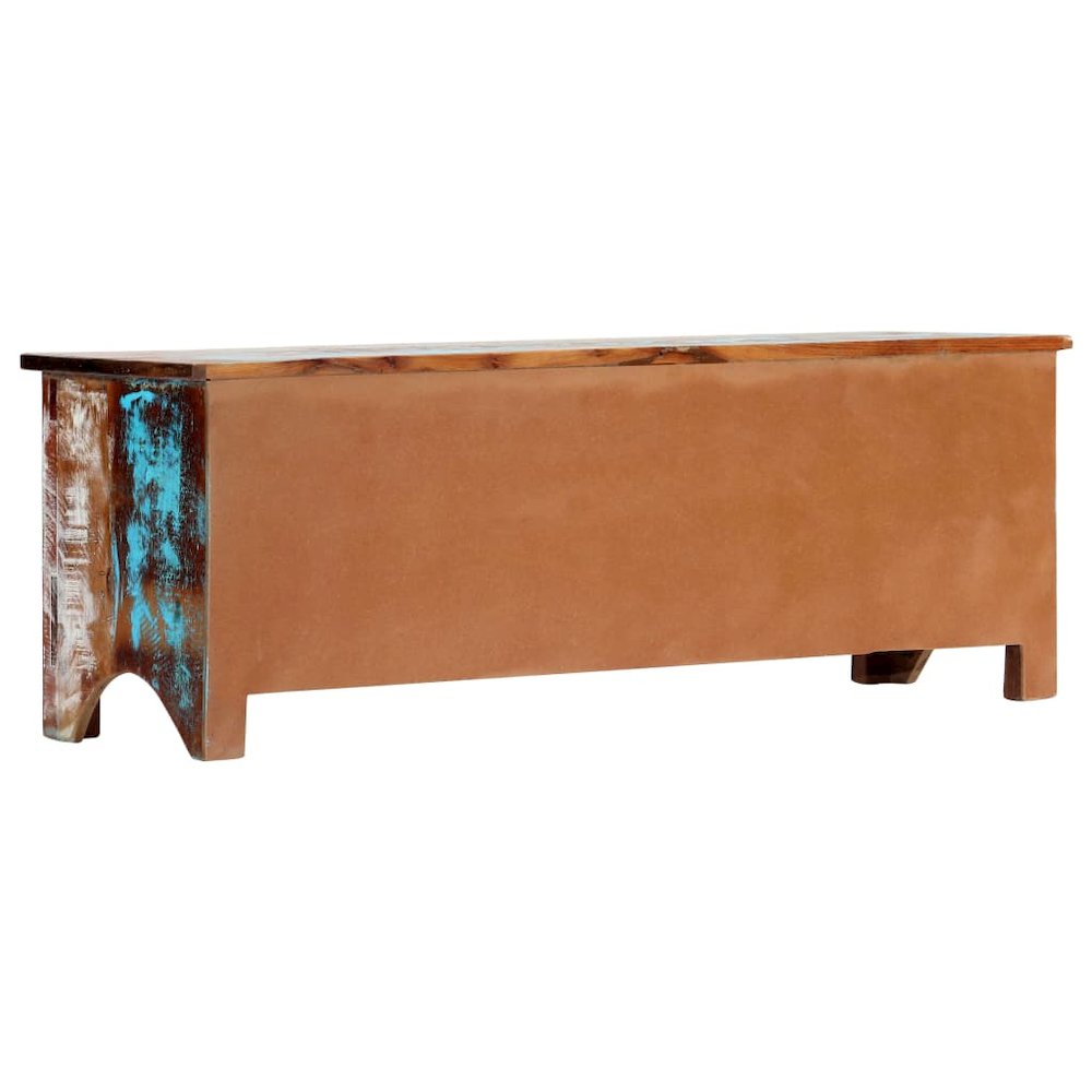 TV Cabinet Multicolor Solid Reclaimed Wood 47.2x11.8x15.7 in. Picture 4