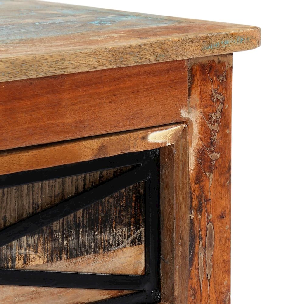 TV Cabinet Multicolor Solid Reclaimed Wood 47.2x11.8x15.7 in. Picture 5