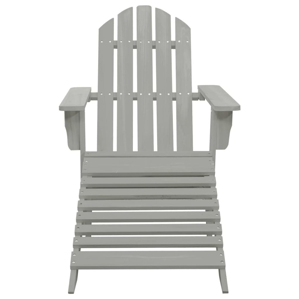 Garden Chair Grey Hardwood Large Durable Garden Chair. Picture 2