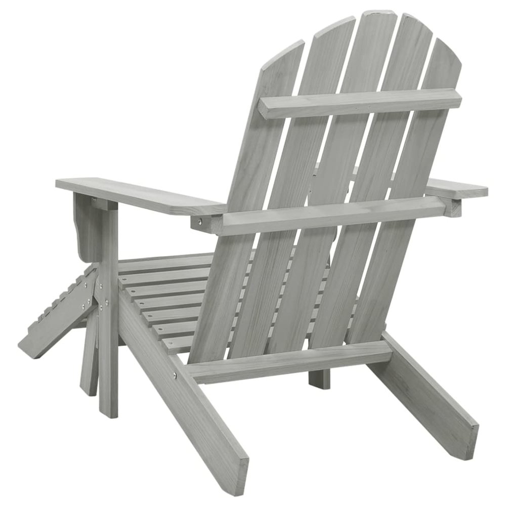 Garden Chair Grey Hardwood Large Durable Garden Chair. Picture 4