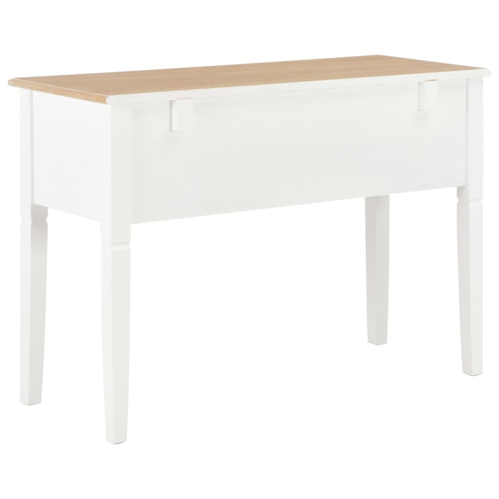 Writing Desk White and Brown MDF and Pinewood Standard. Picture 4