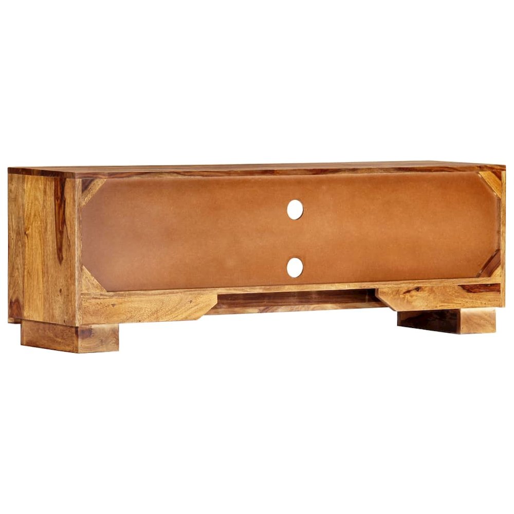 TV Cabinet Brown Solid Sheesham Wood Medium TV Cabinet. Picture 2