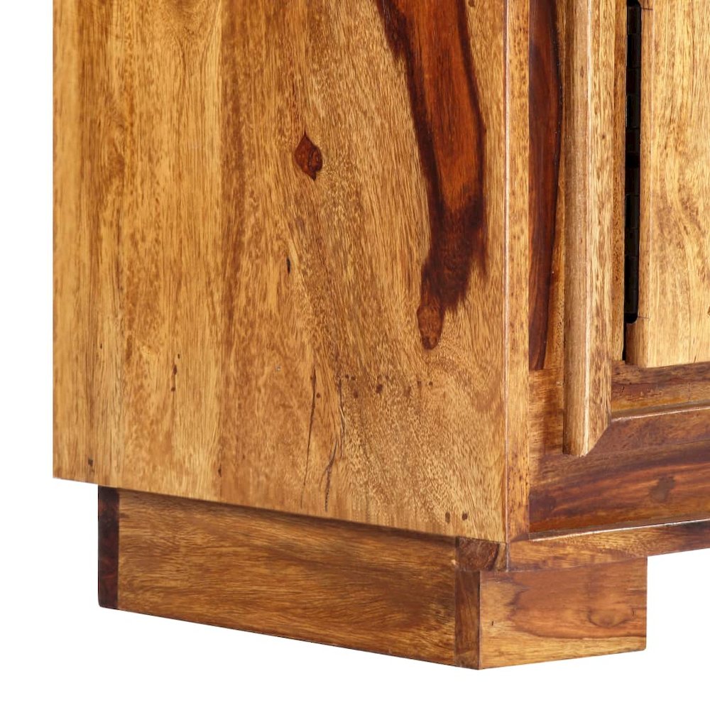 TV Cabinet Brown Solid Sheesham Wood Medium TV Cabinet. Picture 5