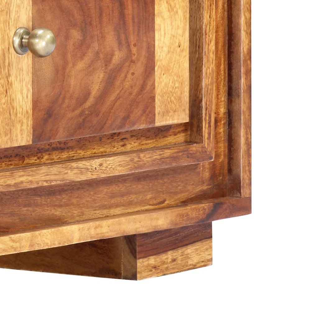 TV Cabinet Brown Solid Sheesham Wood Medium TV Cabinet. Picture 6
