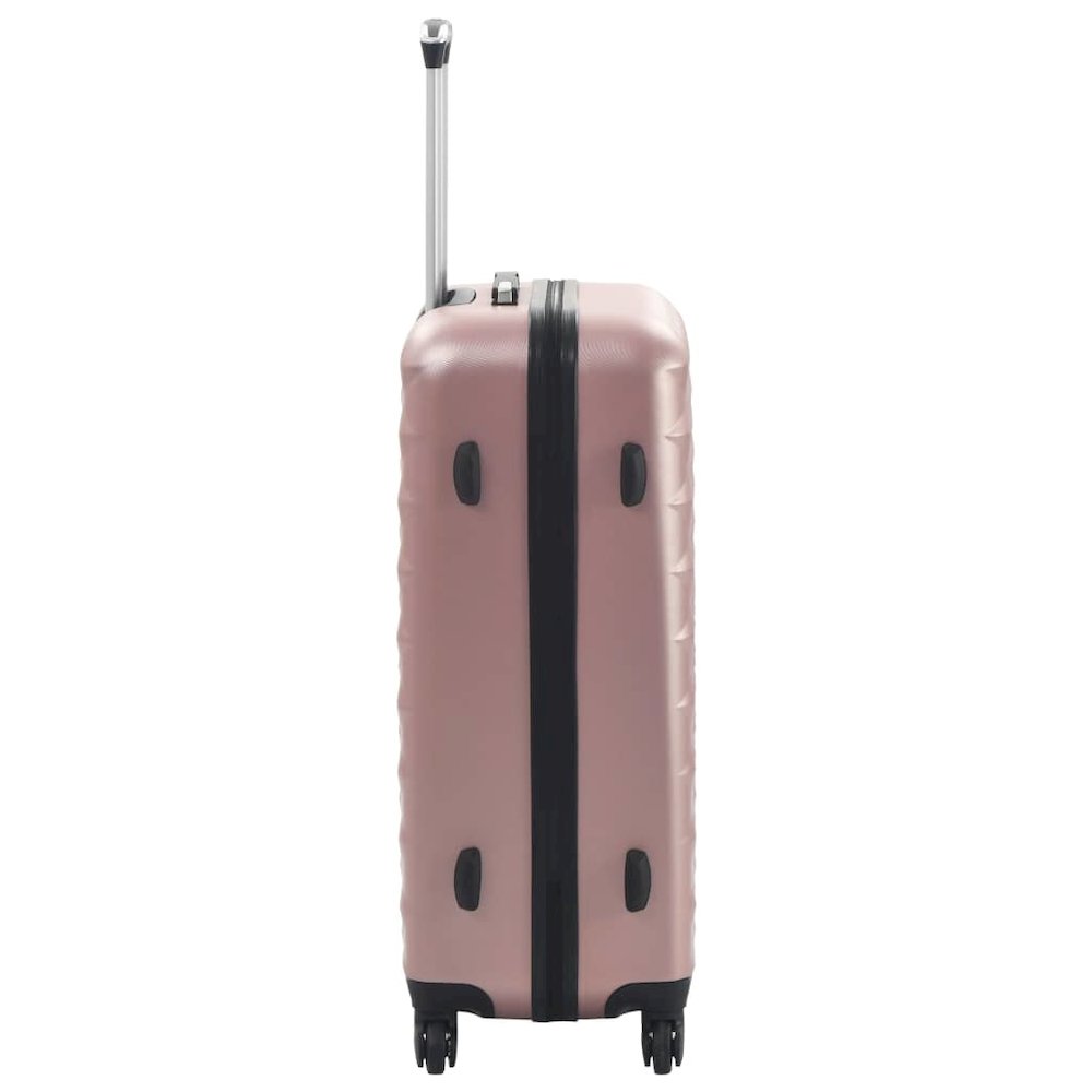 Hardcase Trolley Set 3 pcs Rose Gold ABS. Picture 5