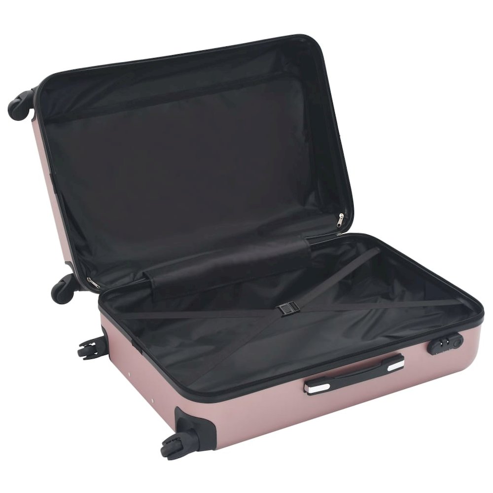 Hardcase Trolley Set 3 pcs Rose Gold ABS. Picture 6