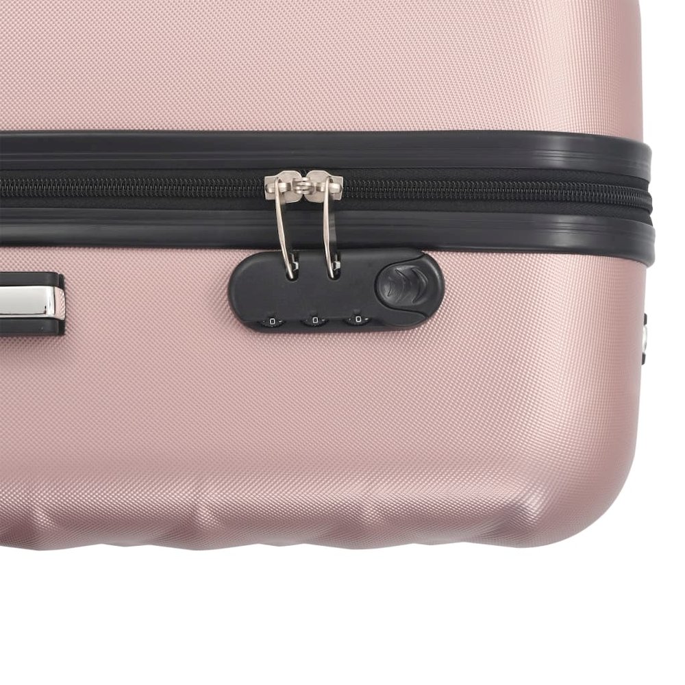 Hardcase Trolley Set 3 pcs Rose Gold ABS. Picture 8