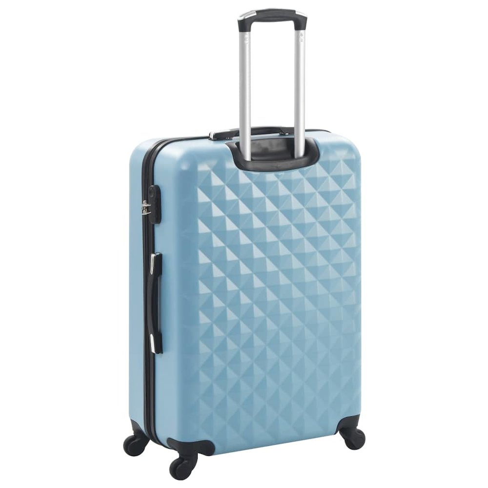 Hardcase Trolley Set 3 pcs Blue ABS. Picture 4