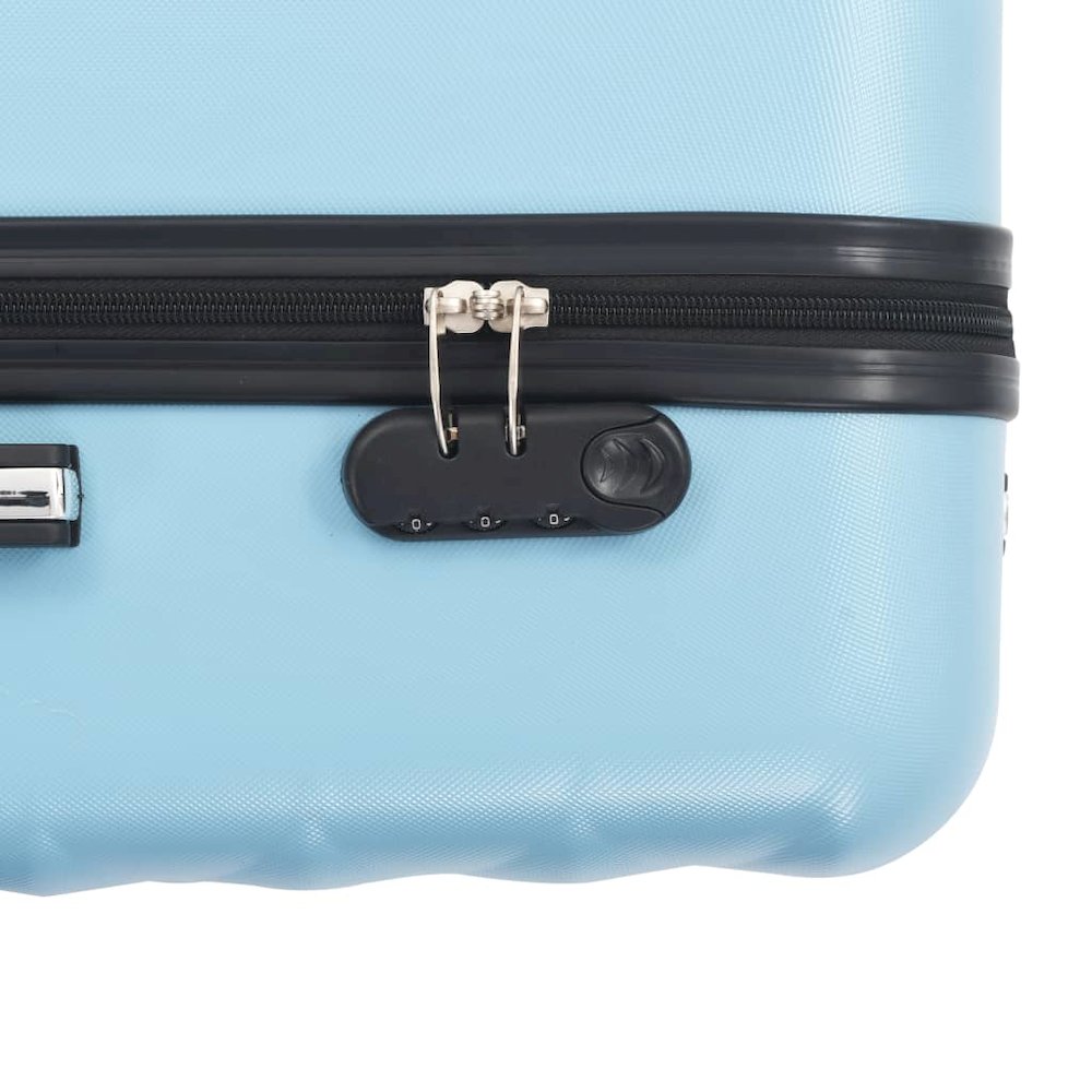 Hardcase Trolley Set 3 pcs Blue ABS. Picture 8