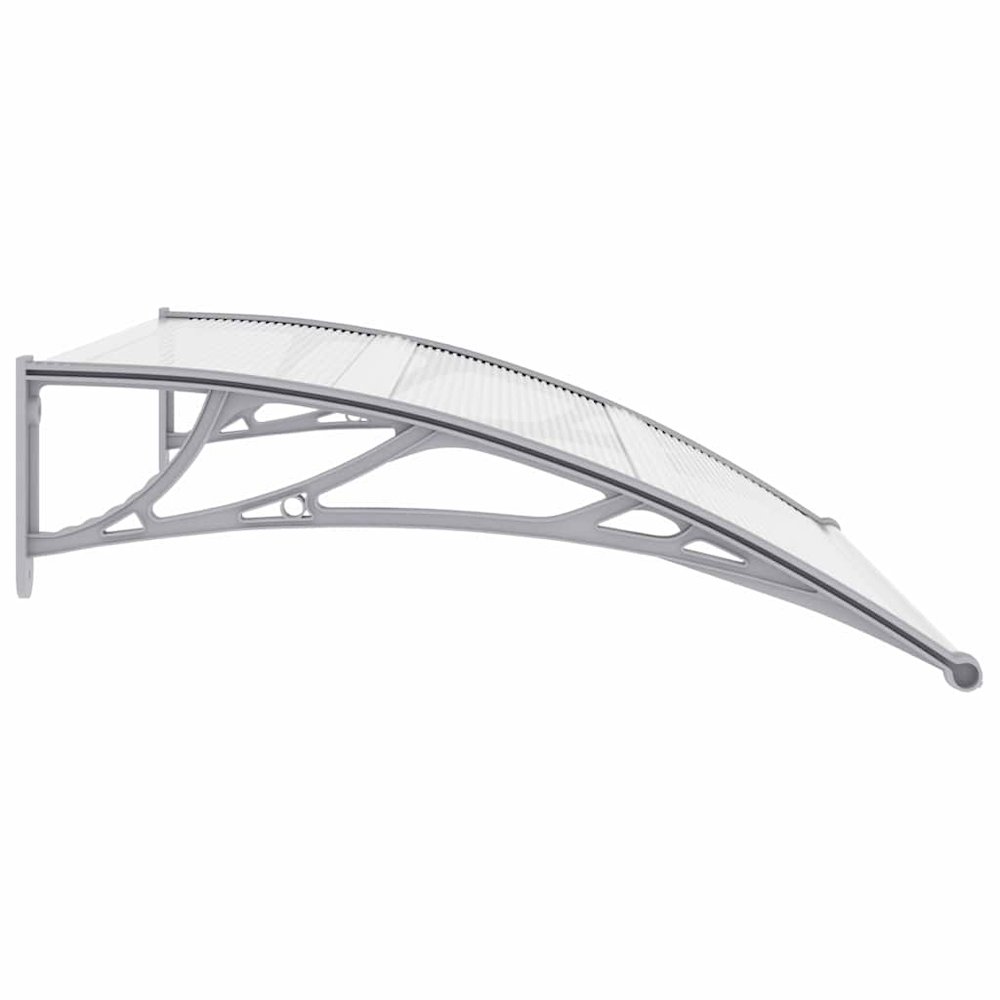 Door Canopy Grey and Transparent Polycarbonate, ABS, Aluminum. Picture 6
