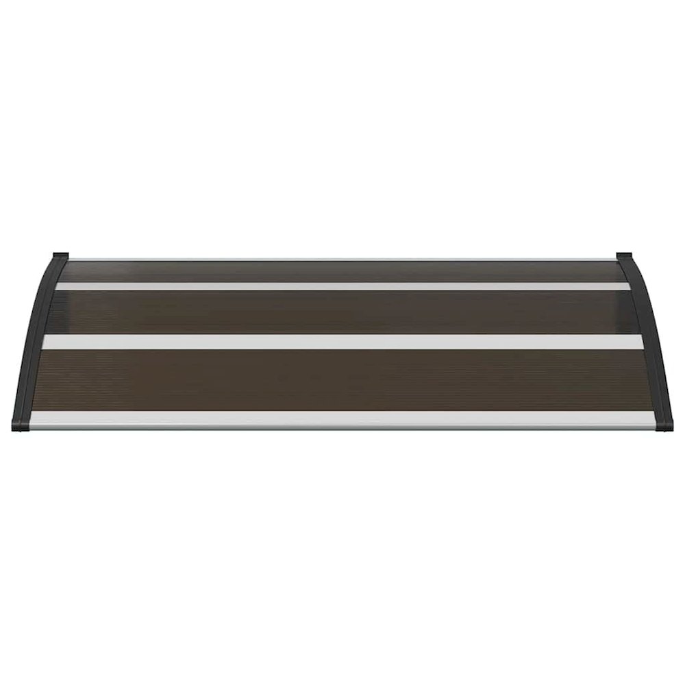 Door Canopy Black Polycarbonate, ABS, Aluminum 47.2 x 29.5 in. Picture 5