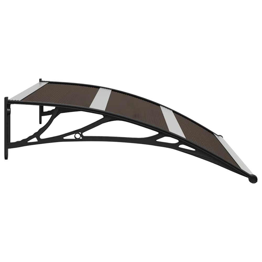 Door Canopy Black Polycarbonate, ABS, Aluminum 47.2 x 29.5 in. Picture 6
