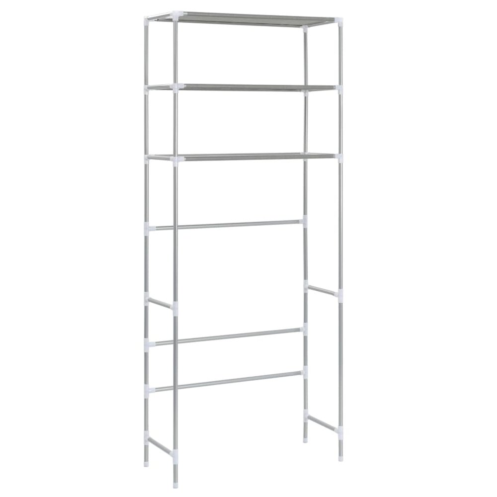 Storage Rack Over Laundry Silver. Picture 4