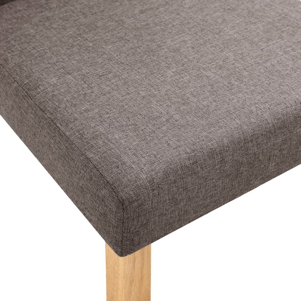 Dining Chair Set of 4 Taupe Fabric Medium Ergonomic. Picture 7